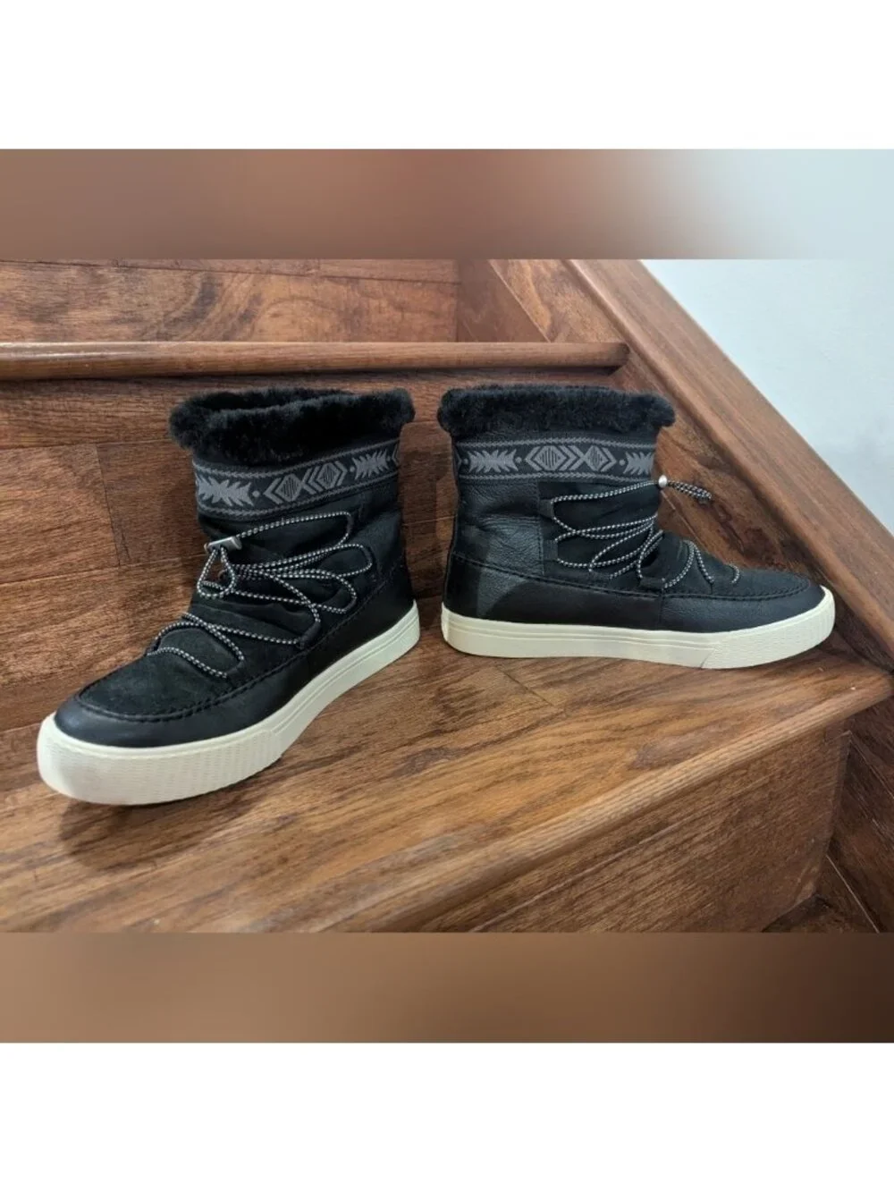 TOMS Alpine Winter Boots In Black, womens Size 7